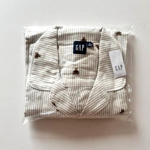 Gap Adult Softest Flannel PJ Shirt Brannan Bear Unisex S - Picture 5 of 7